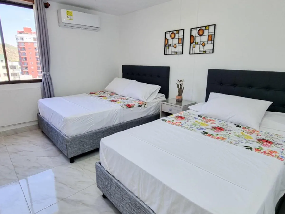 Apartamento Con Acceso Directo Al Mar Rodadero - By Bedviajes Santa Marta  Colombia